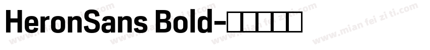 HeronSans Bold字体转换